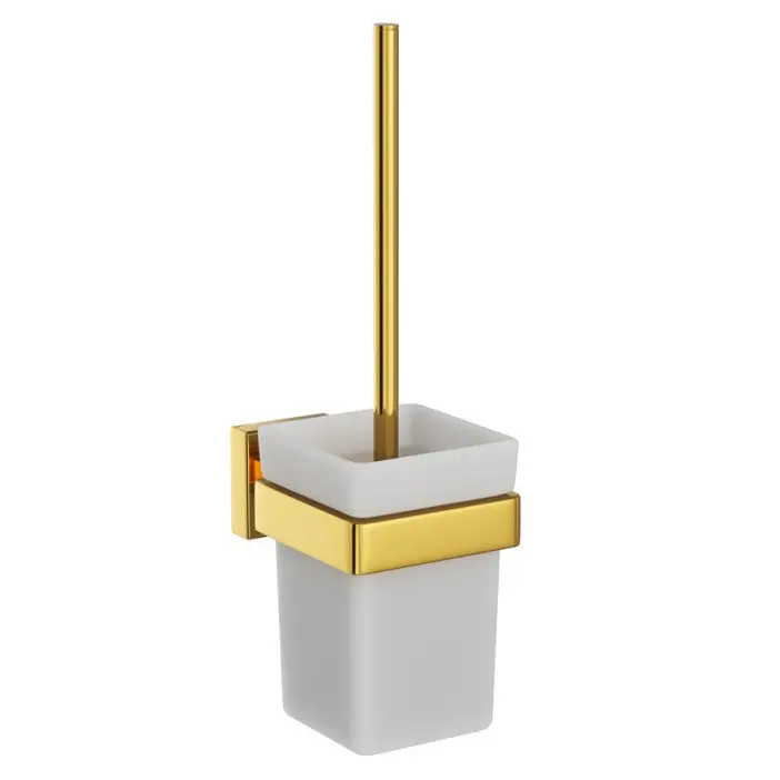 Jaquar Brass Matt Kubix Prime Toilet Brush Holder
