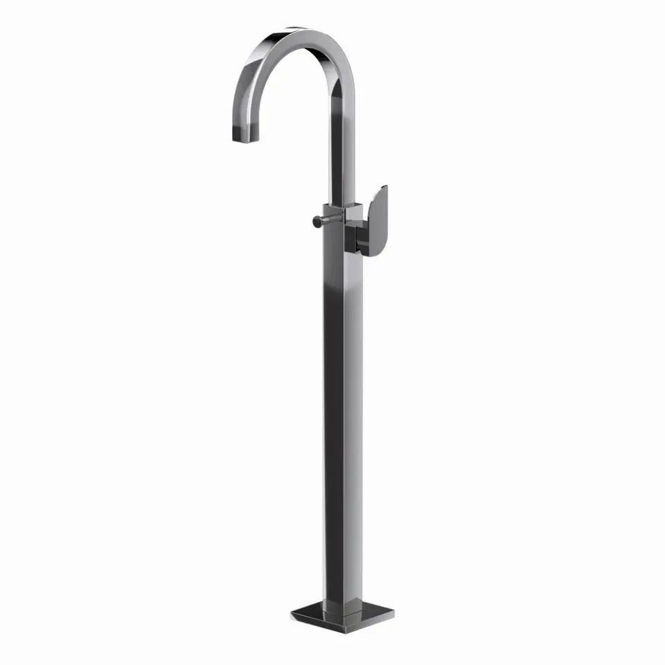 Jaquar Alive Black Chrome Floor Mounted Single Lever Bath Mixer