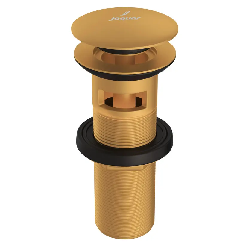 Jaquar Allied Click Clack Basin Slotted Waste with 130mm Height Gold Matt PVD