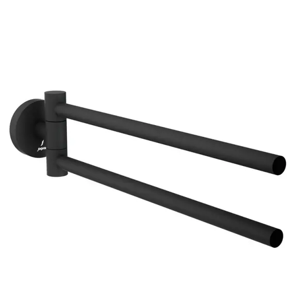 Jaquar Black Matt Continental Swivel Towel Holder Twin Type