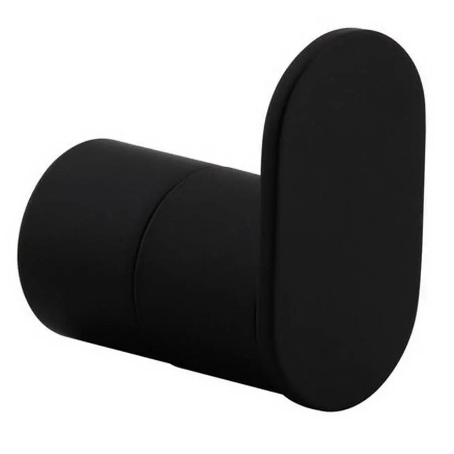 Nero Black Matt Round Robe Hook
