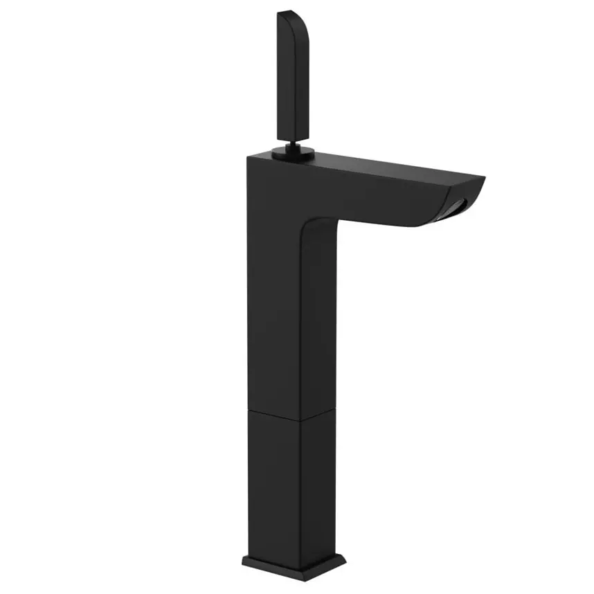 Artize Lexa Black Matt Joystick High Neck Basin Mixer