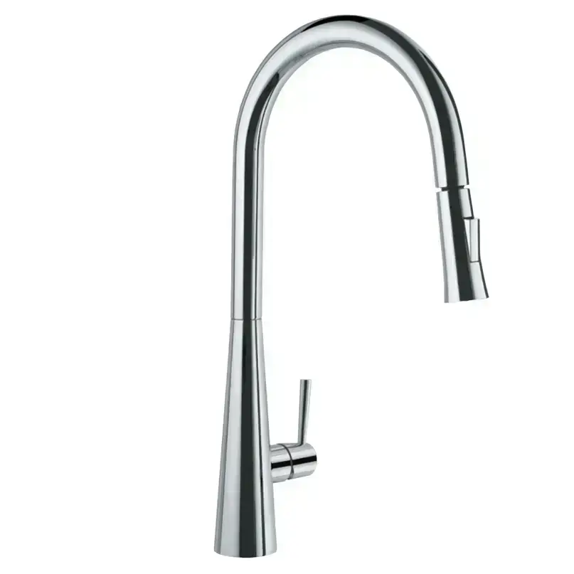 Artize FLO2 Chrome Single Lever Spring Pulldown Sink Mixer with spray & aerated flow sprayhead