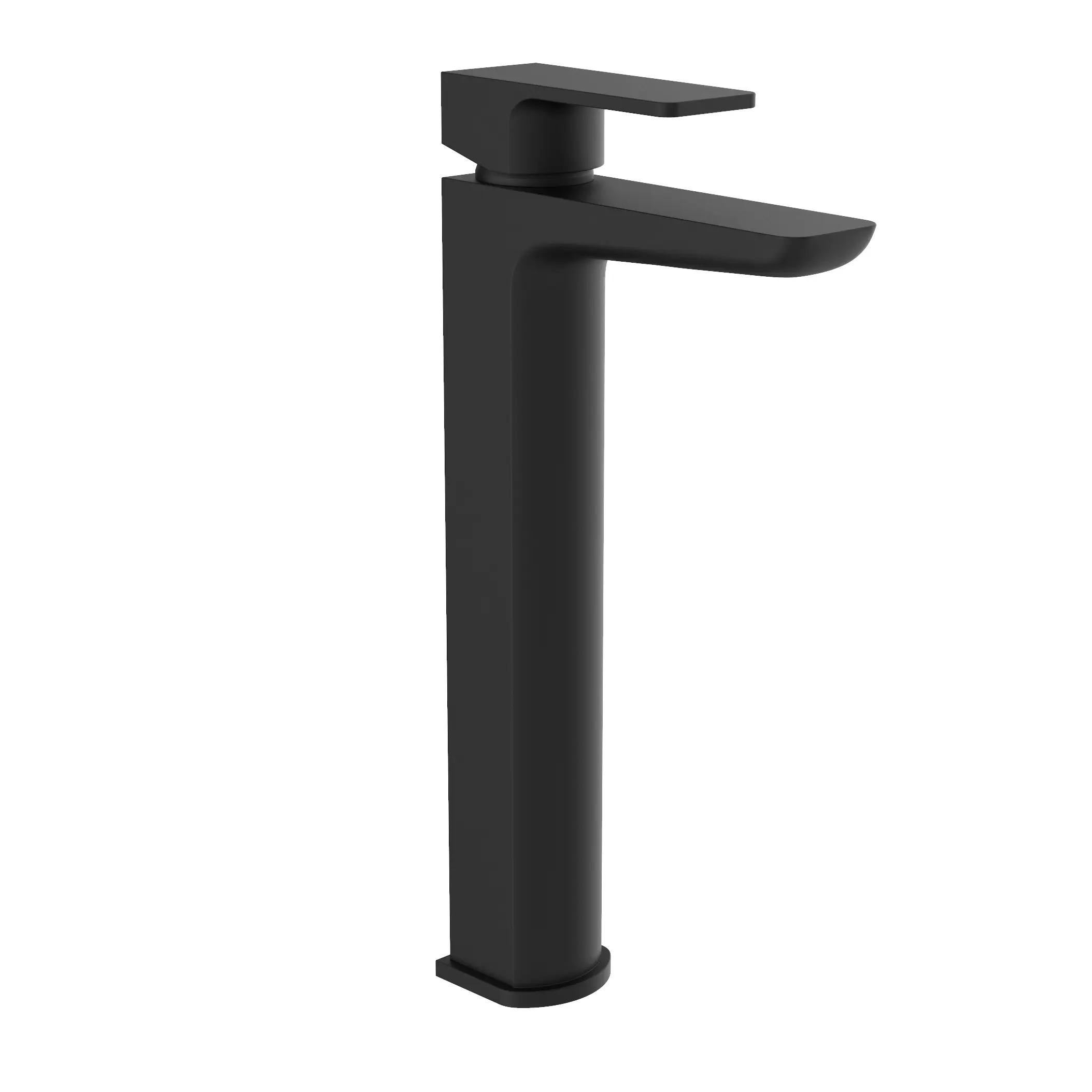 Kolt Matt Black Hi-Rise Mono Basin Mixer Tap