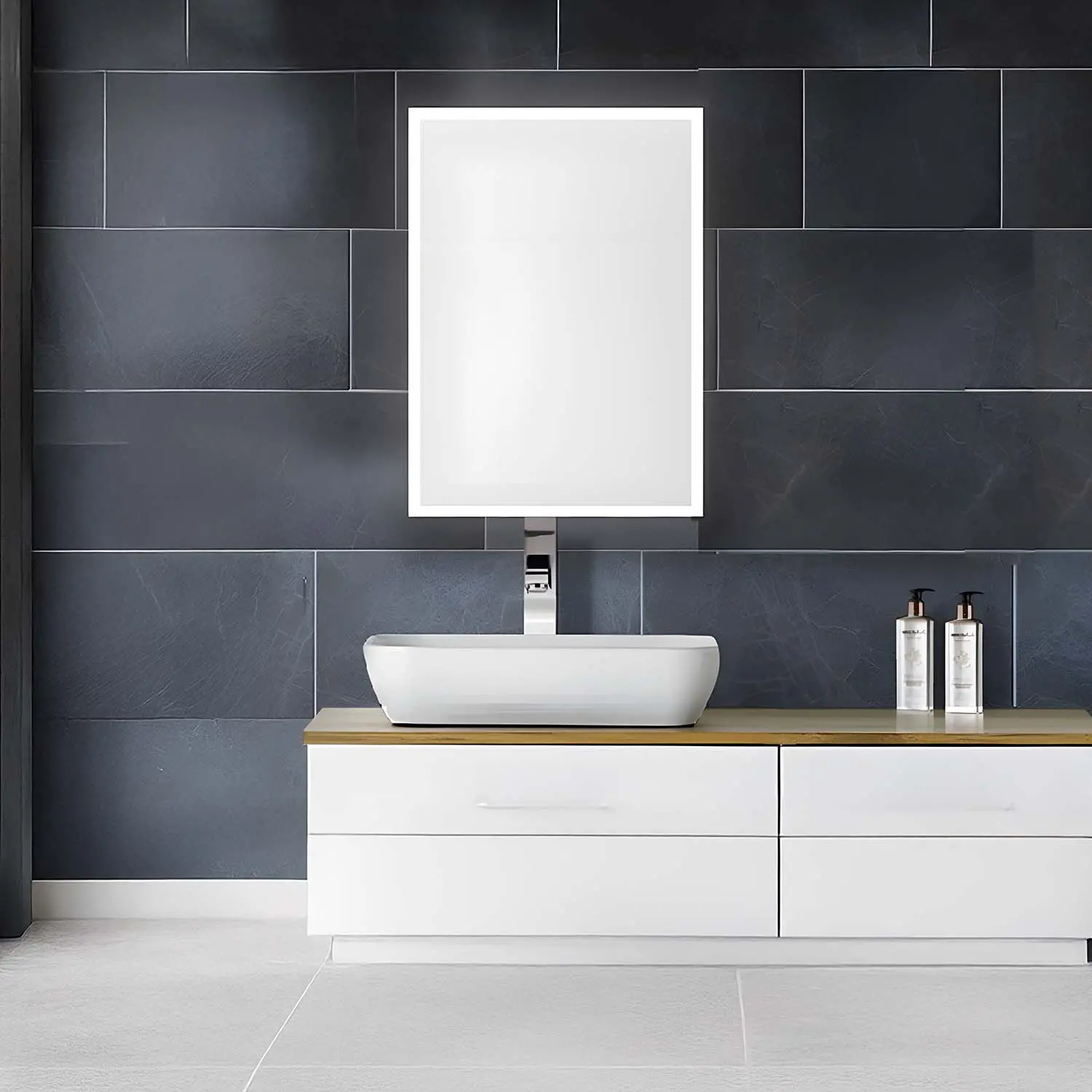 Vision Led Mirror Cabinet Single door 500