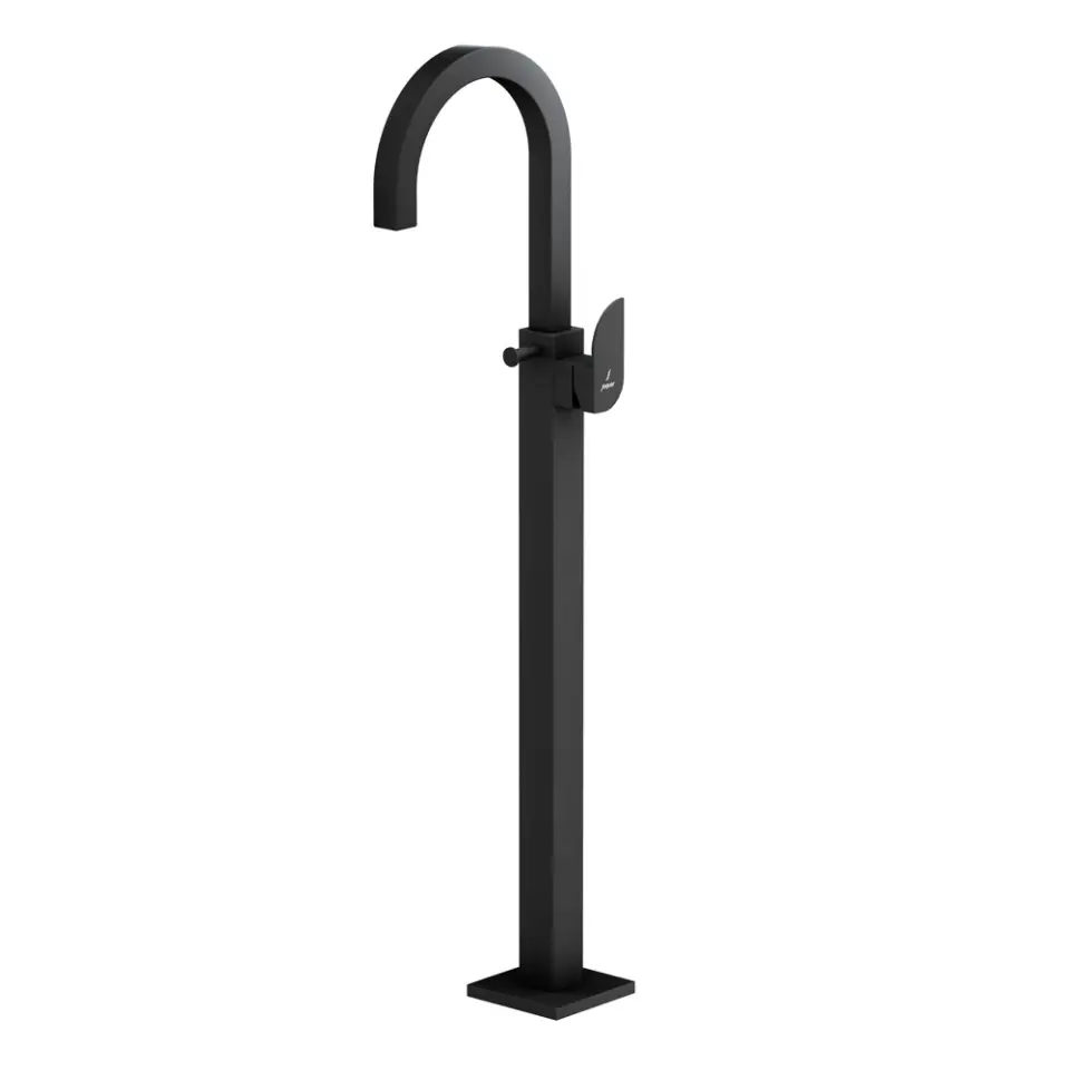Jaquar Alive Black Matt Floor Mounted Single Lever Bath Mixer