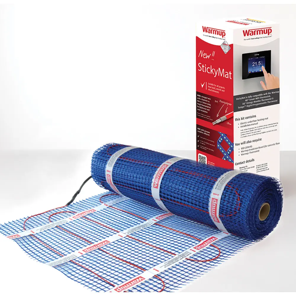StickyMat Electric underfloor Mat heating - 200W/1.5m²