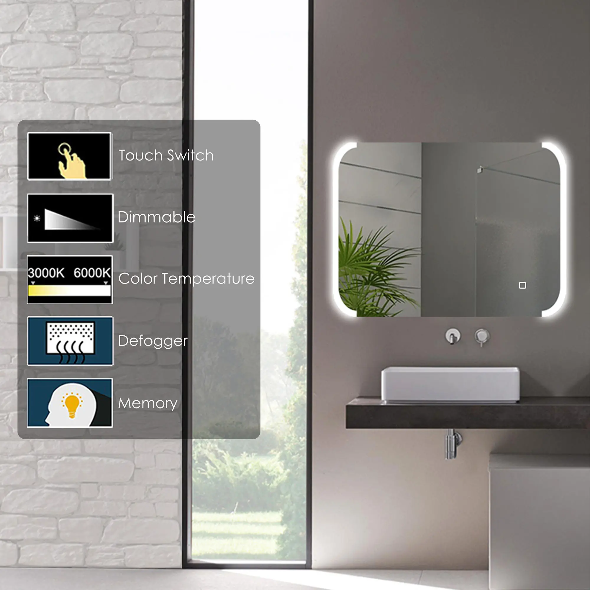 Aspect Led Mirror 1200