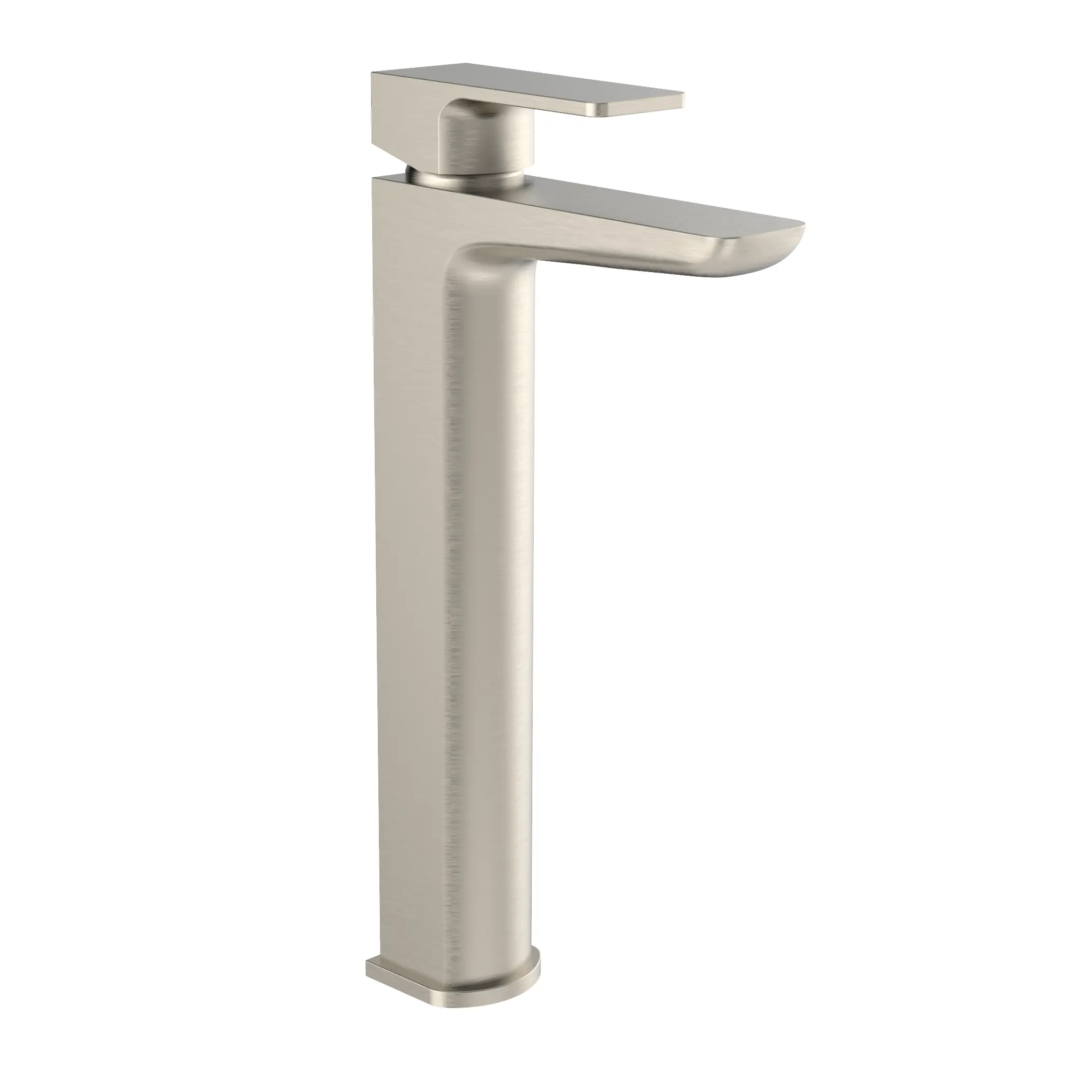 Kolt Brushed Nickel Hi-Rise Mono Basin Mixer Tap