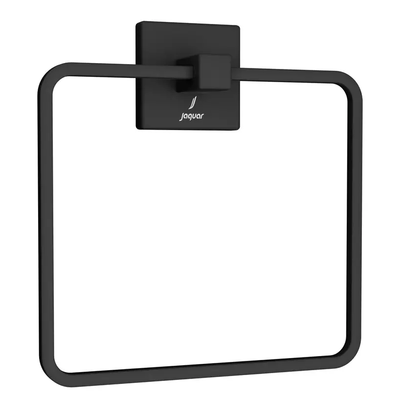 Jaquar Black Matt Kubix Prime Towel Ring