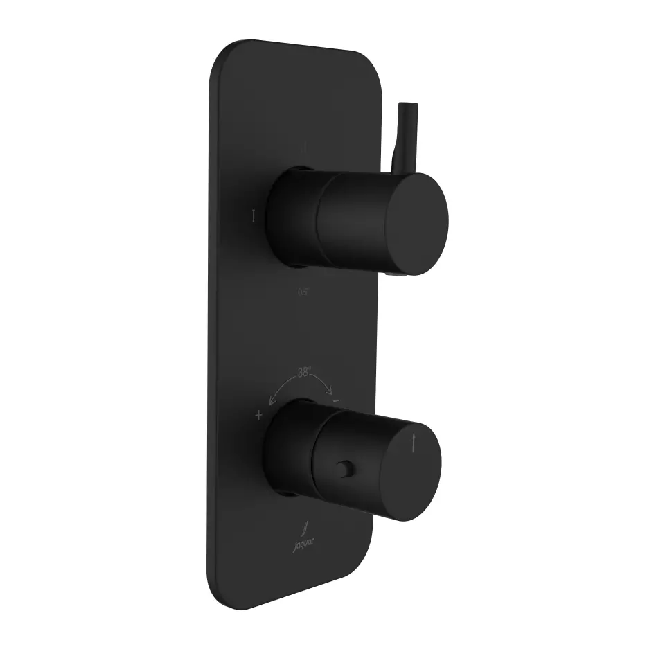 Jaquar Black Matt Florentine Prime Aquamax 1 Outlet Thermostatic Shower Mixer
