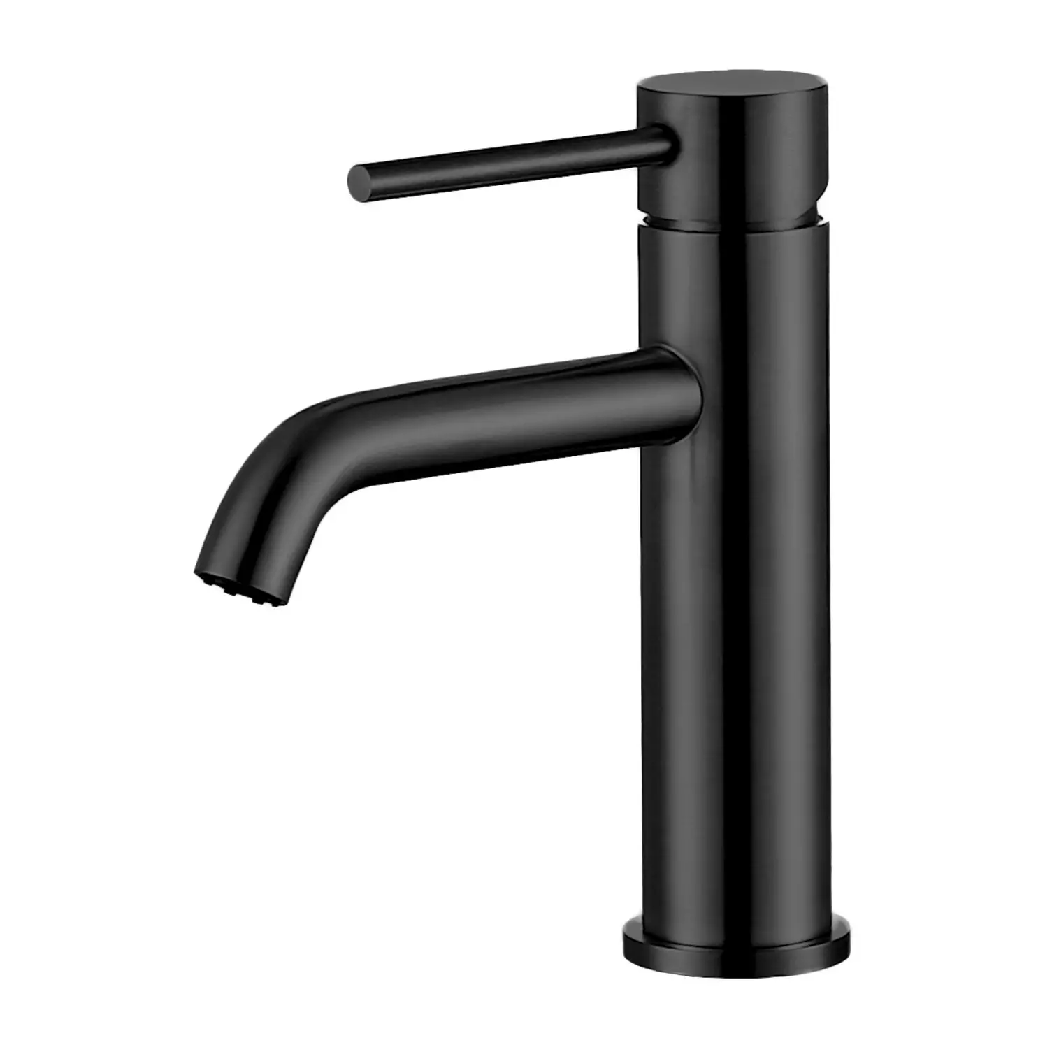Treviso Single Lever Basin Mixer Tap Black Matt