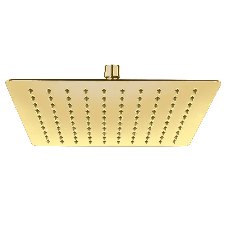 Ceiling Mounted Overhead Shower 250x250mm Brushed Gold