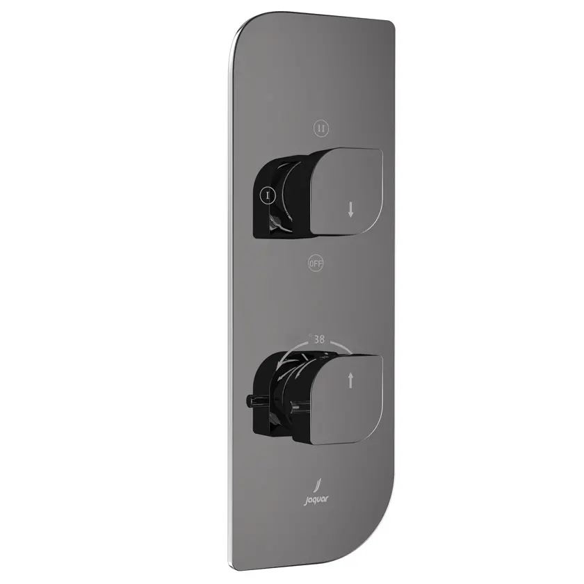 Jaquar Black Chrome Alive 3 Outlet Thermostatic Shower Mixer