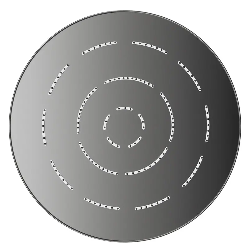Jaquar Black Chrome Maze Overhead Shower 200mm Round Single Flow