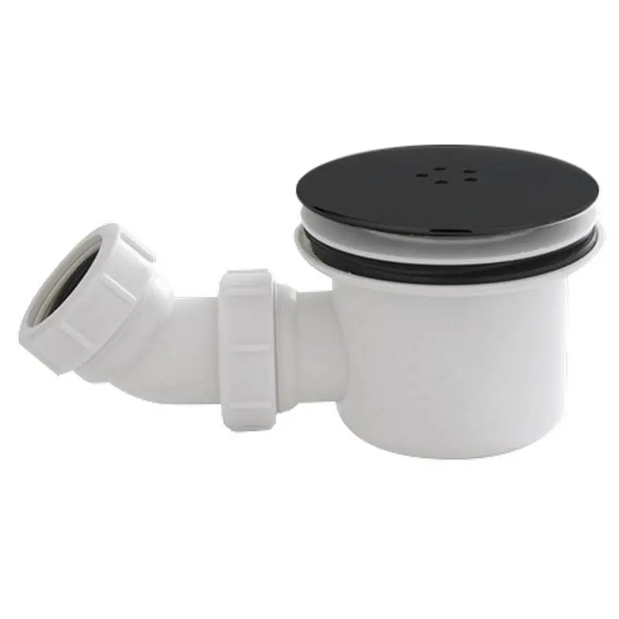 90mm Black Fast Flow Shower Try Waste