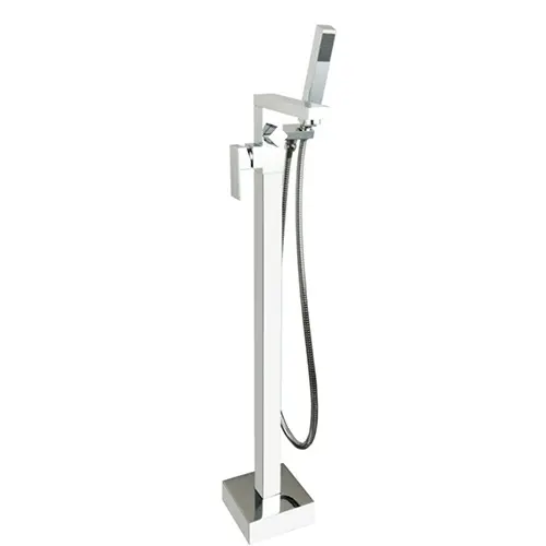 Tuscany Floor Mounted Single Lever Bath Shower Mixer With Kit Chrome Plated