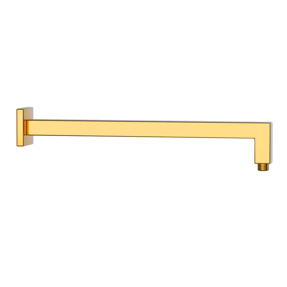 Jaquar Gold Bright PVD Kubix Prime Square Shower Arm (400mm)