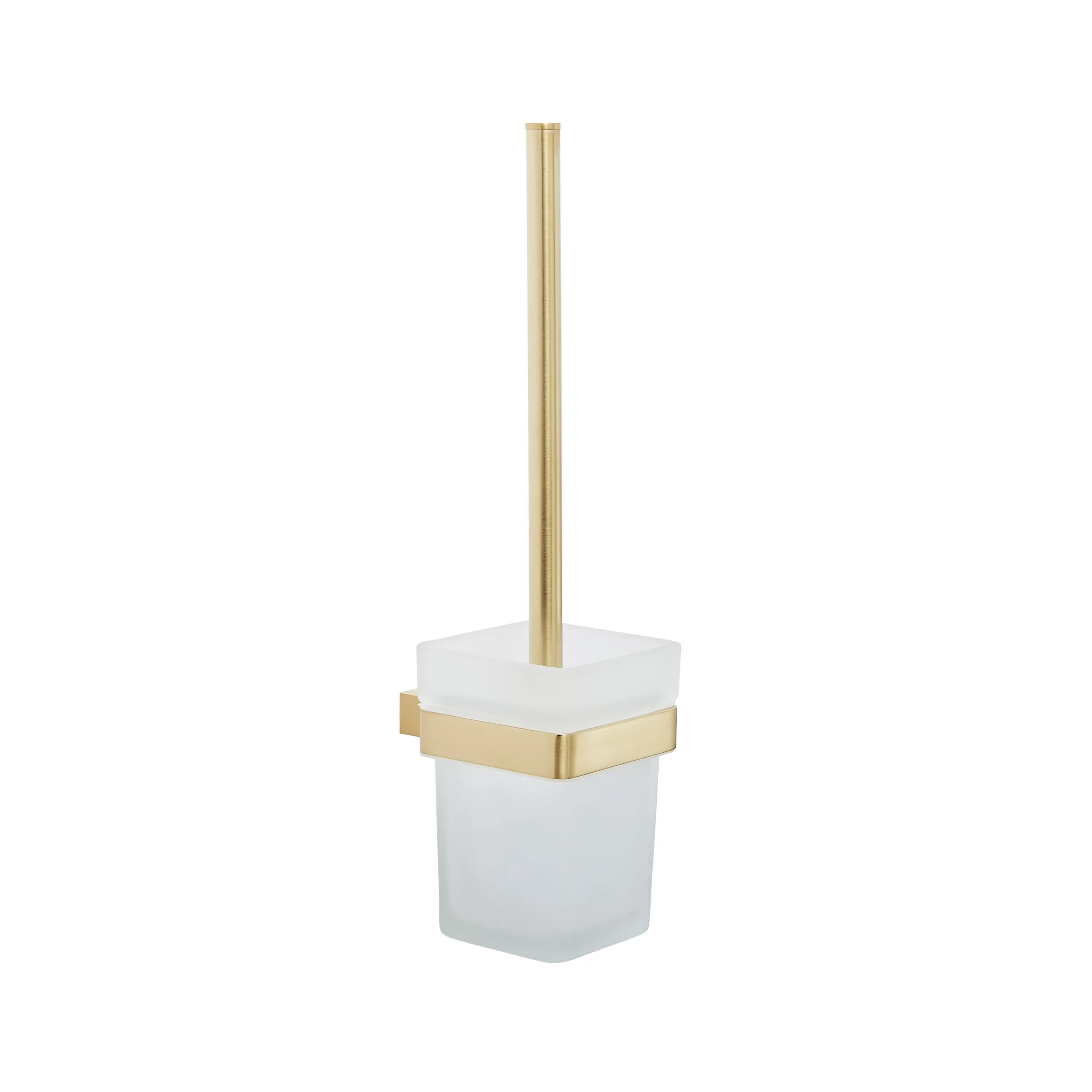 K-Vit Brushed Brass Premium Toilet Brush Set