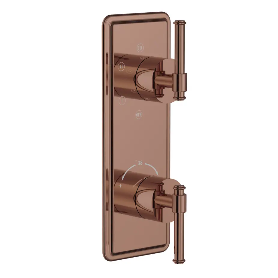 Artize Blush Gold PVD VIC Thermostatic Shower Mixer 5-way Outlets