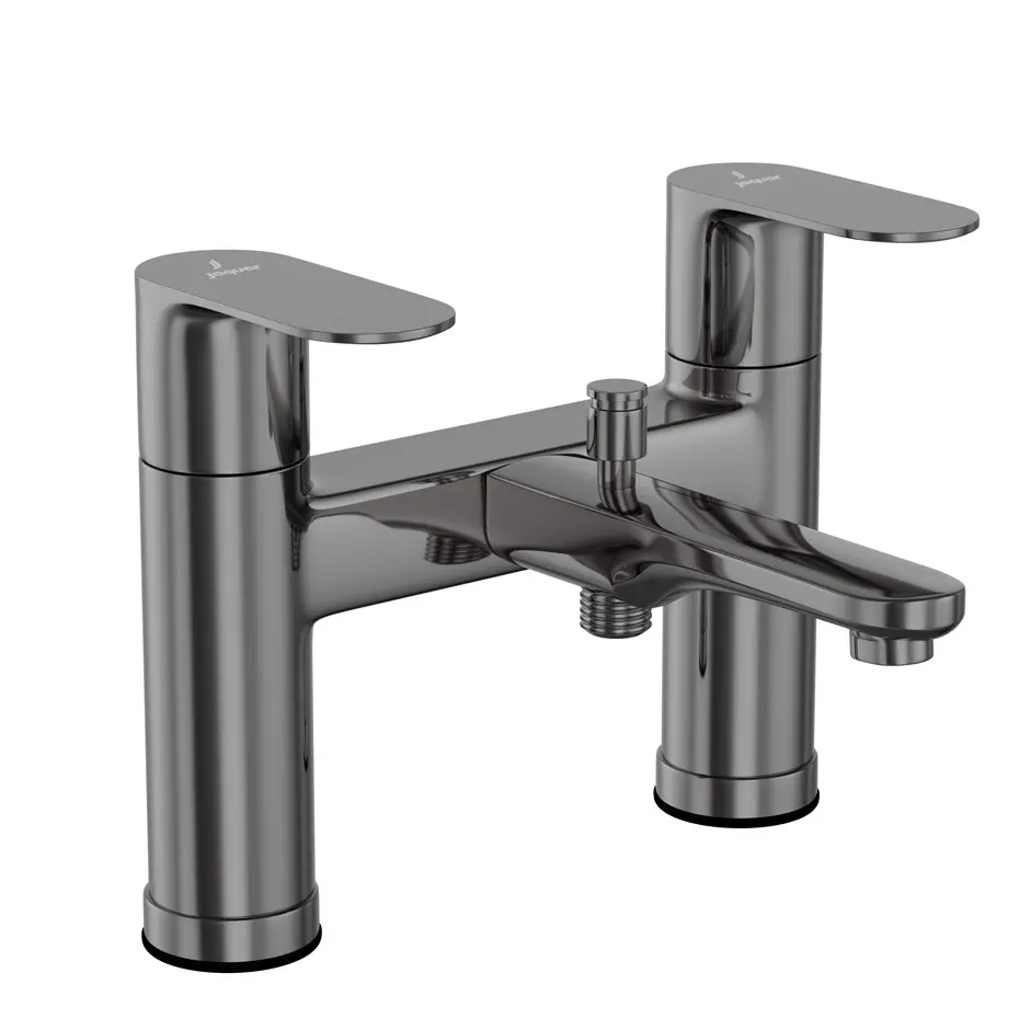 Jaquar Opal Black Chrome Black Chrome Prime H-Type Bath & Shower Mixer