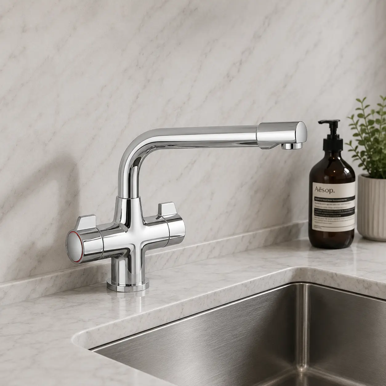 Aqua Kitchen Mixer Tap Chrome