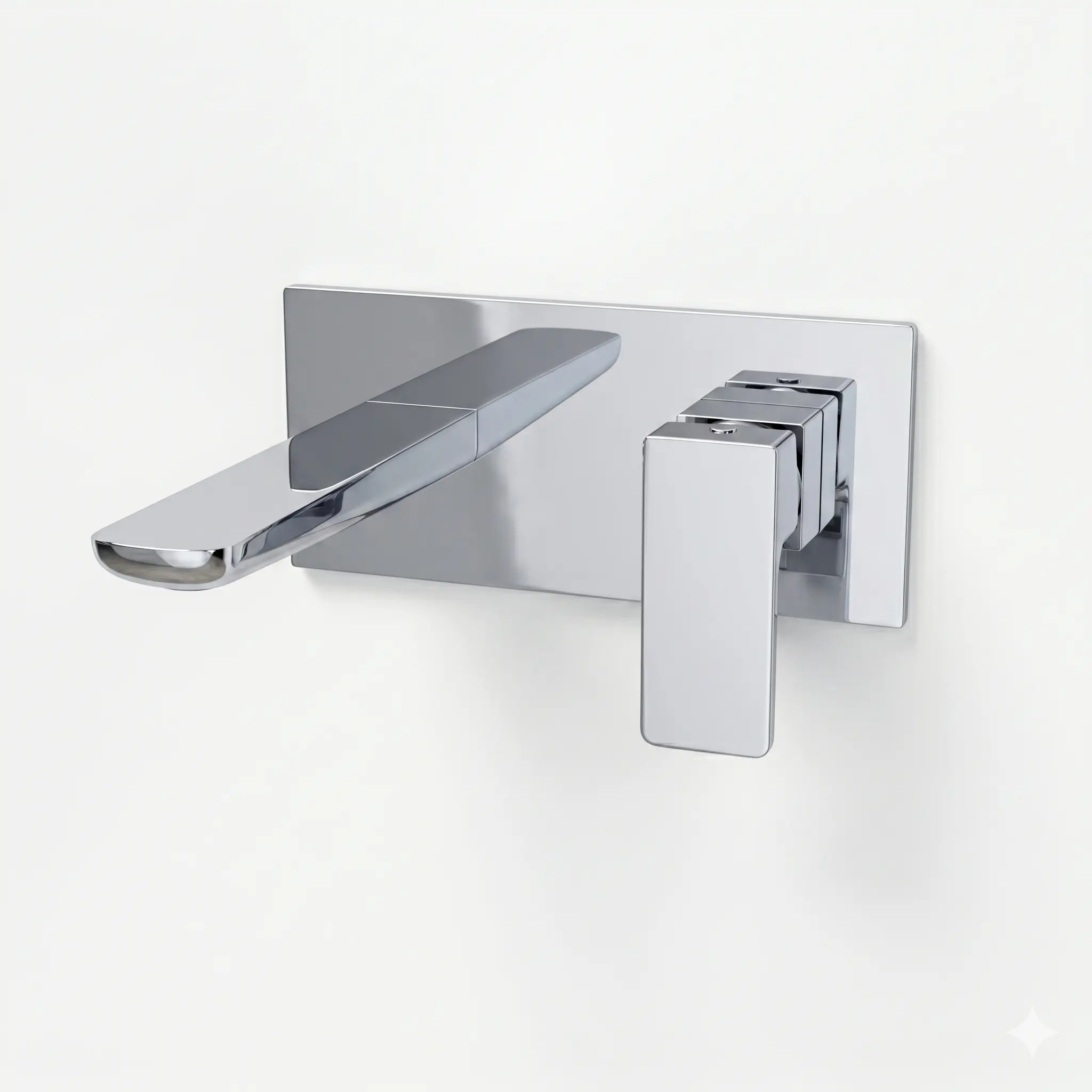 Kolt Chrome Wall Mounted Basin Mixer Tap