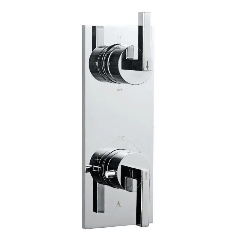 Artize Linea Thermostatic shower valve with 3-way outlets