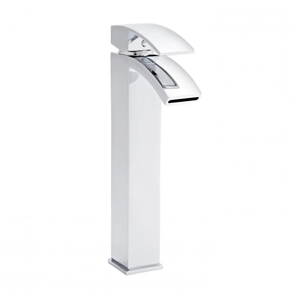 Flair Chrome Hi Rise Mono Basin Mixer Tap