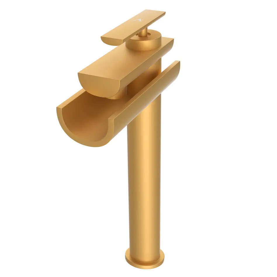 Artize Confluence Gold Matt PVD Single Lever Tall Boy Basin Mixer