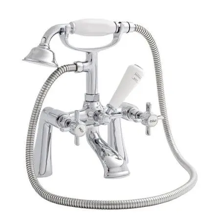 Klassique Traditional Chrome Bath Shower Mixer Tap - NEW