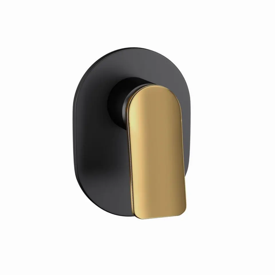 Jaquar Gold Matt PVD | Black Matt Laguna Manual Single outlet Mixer