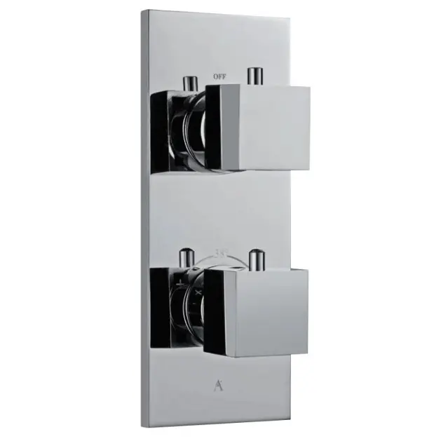 Artize Thermatik-S in-wall thermostatic shower valve with 2-way outlets