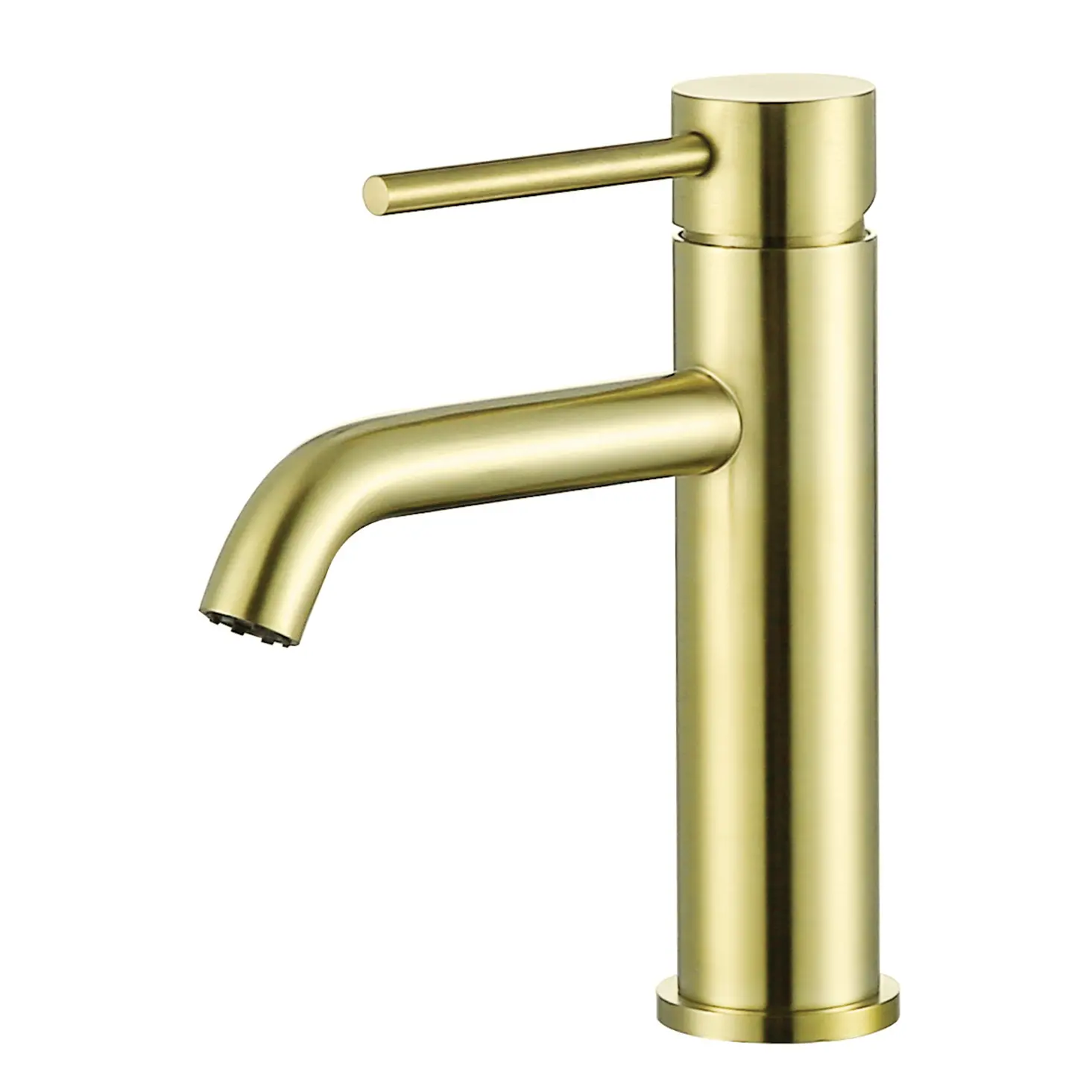 Treviso Single Lever Basin Mixer Tap Brushed Gold