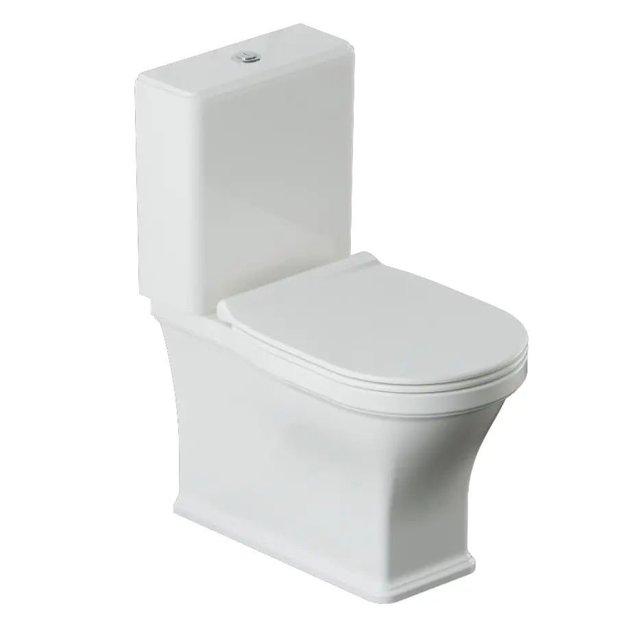 Artize VIC Rimless Bowl With Cistern For Coupled WC, UF Soft Close Slim Seat Cover