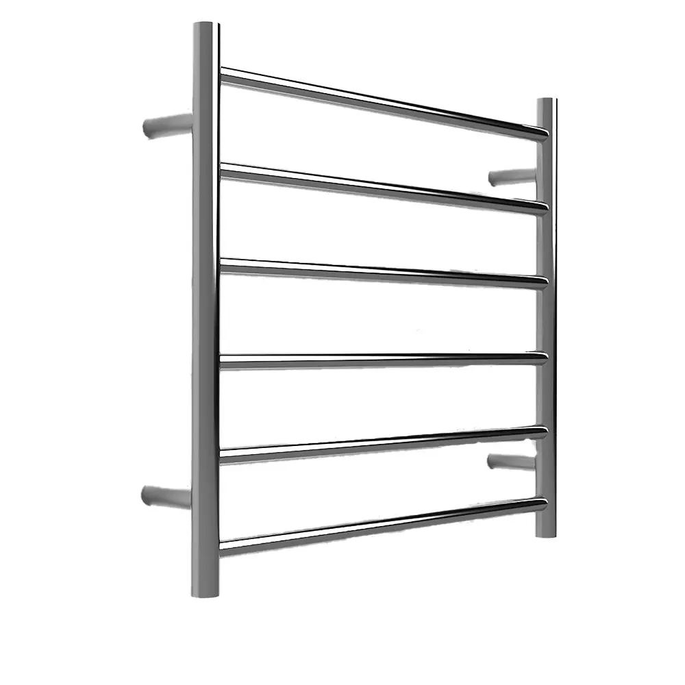 Anise 6 Bar Ladder Straight Round Towel Rail Polished Image 0