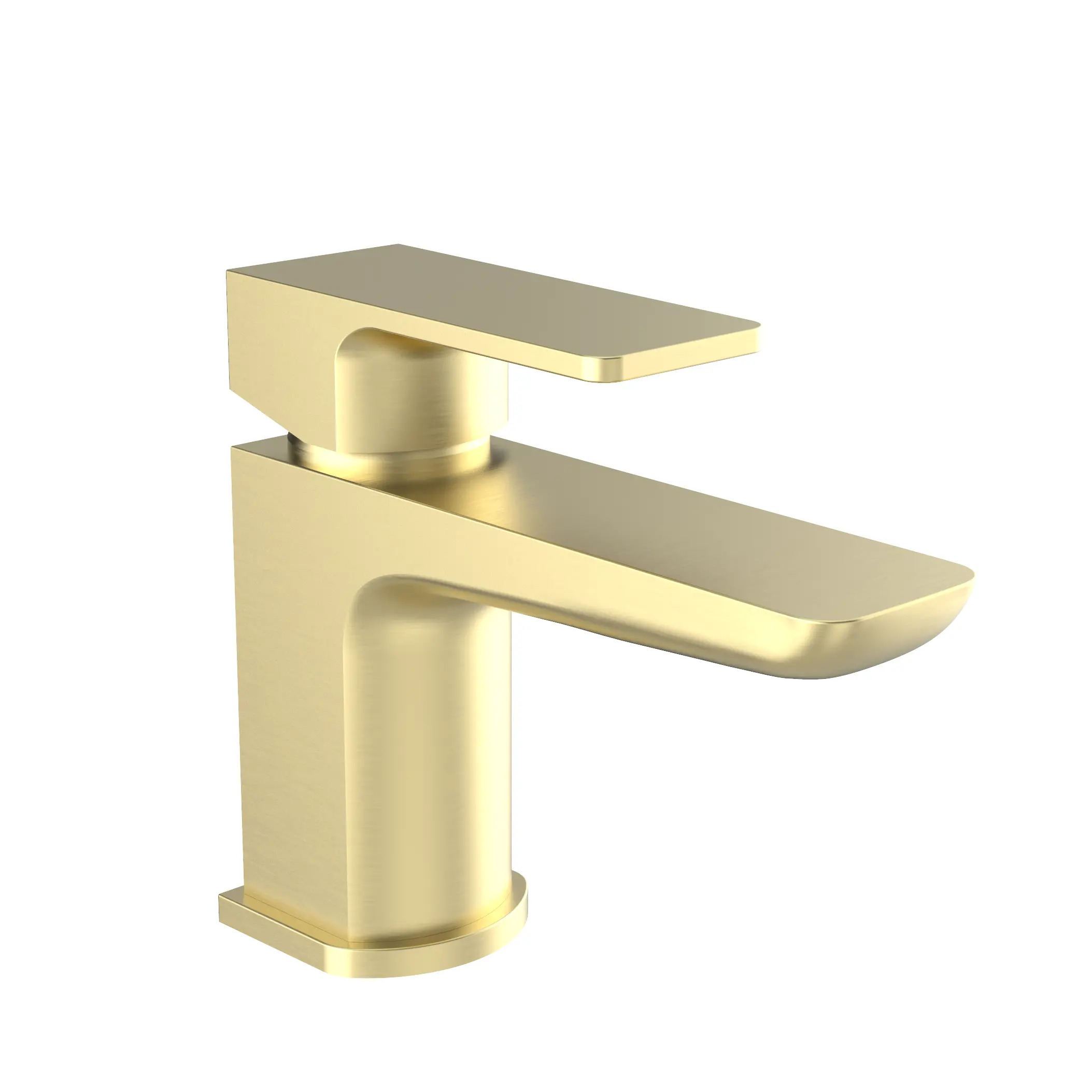 Kolt Brushed Brass Mini Mono Basin Mixer Tap