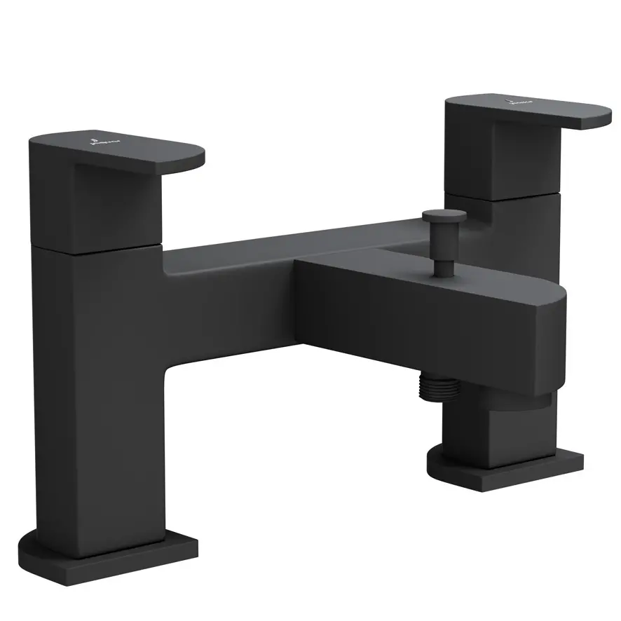 Jaquar Alive Black Matt 2 Hole H Type Bath and Shower Mixer
