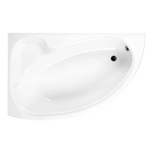 Dove Cnite Single Ended Right Hand Bath with Legs 1550x950mm RH CNITE