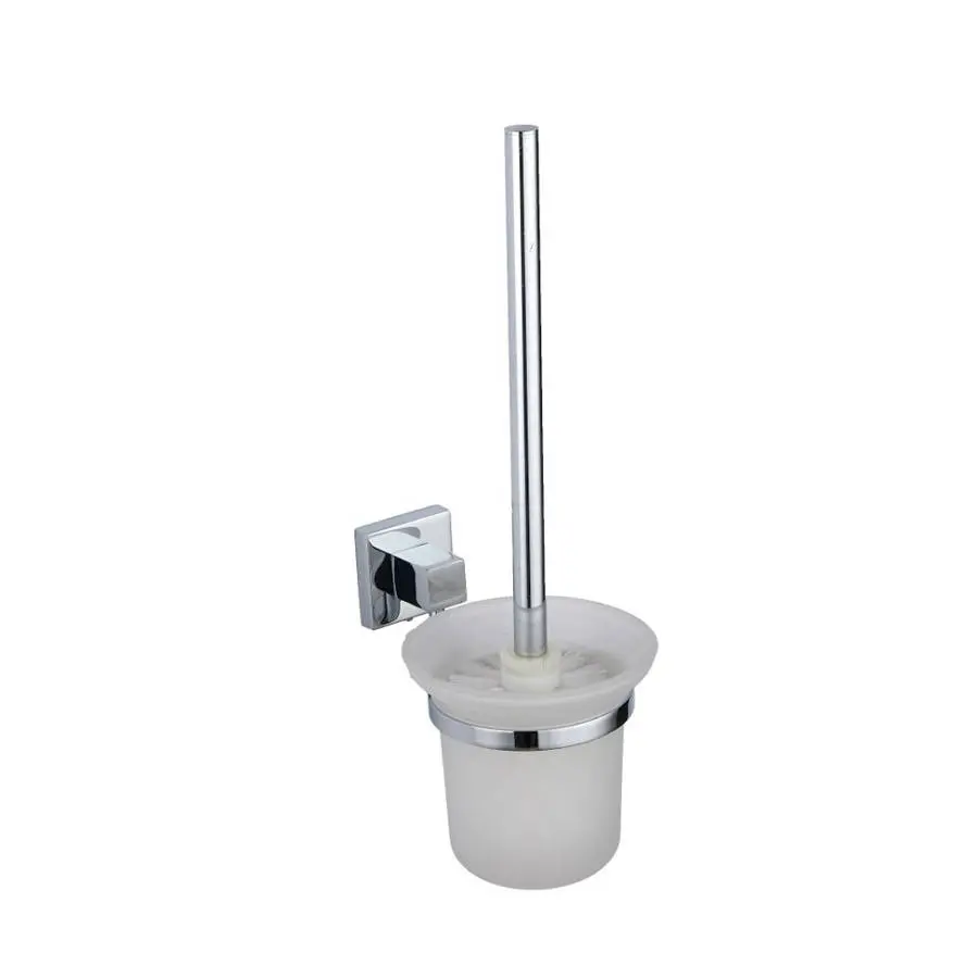 Pure Chrome Toilet Brush & Holder