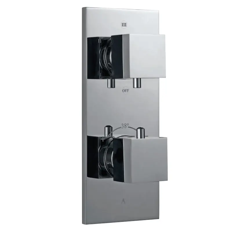 Artize Chrome Thermatik-S in-wall thermostatic shower valve with 5-way outlets