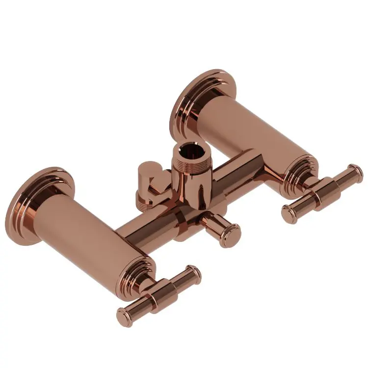 Artize Blush Gold PVD VIC 2 Hole Exposed Shower Mixer
