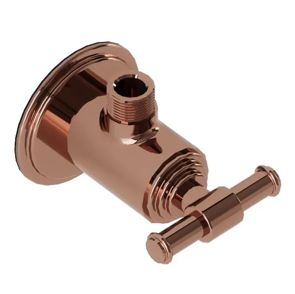 Artize Blush Gold PVD VIC Angle Valve With Wall Flange