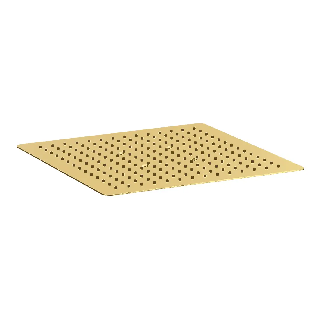 Ceiling Mounted Overhead Shower 300x300mm Brushed Gold