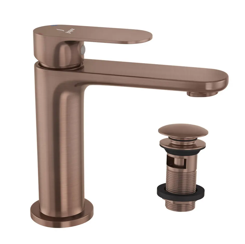 Jaquar Opal Antique Copper Prime Mono Basin Mixer Includes Compatible click clack waste