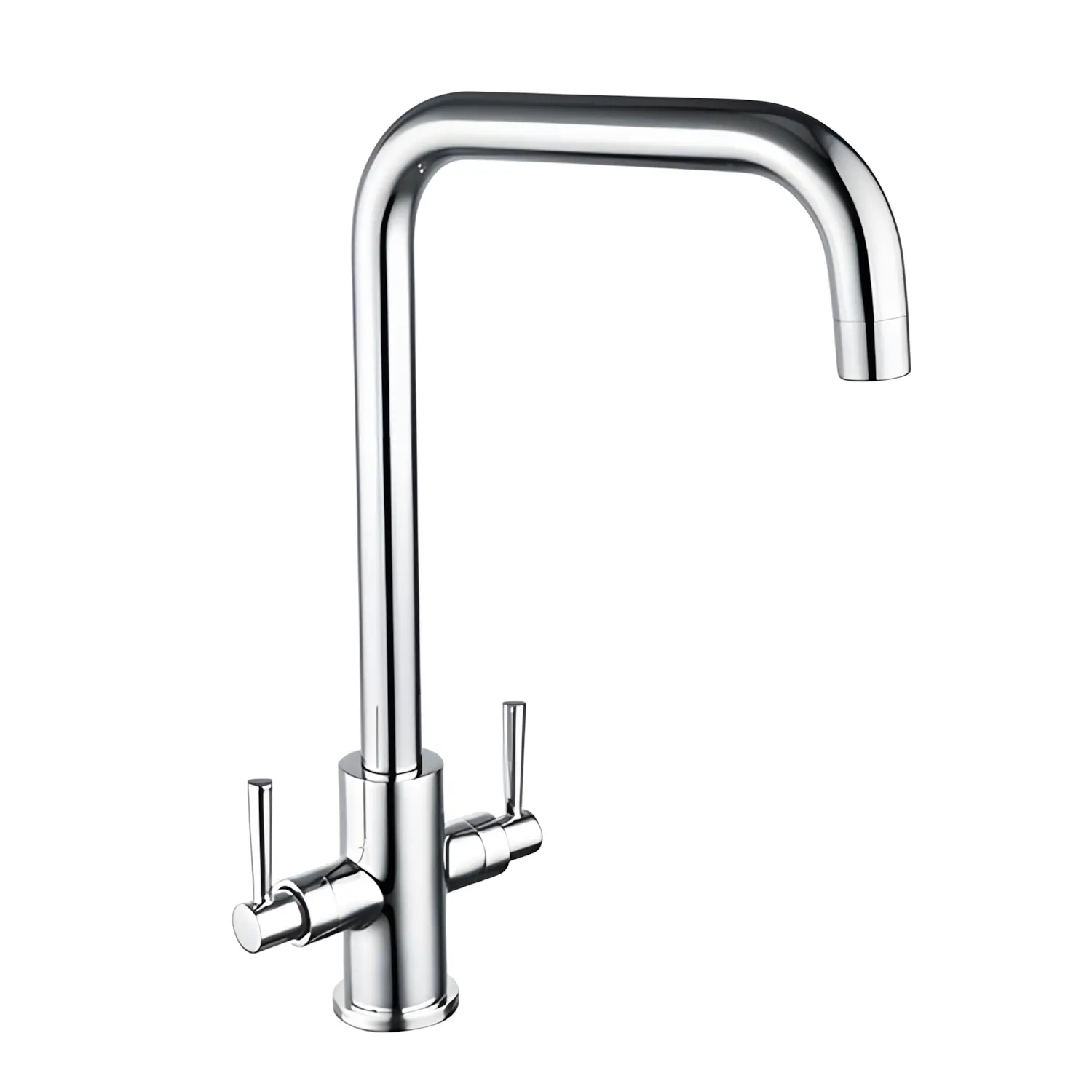 Edge Two Lever Kitchen Mixer Tap Chrome