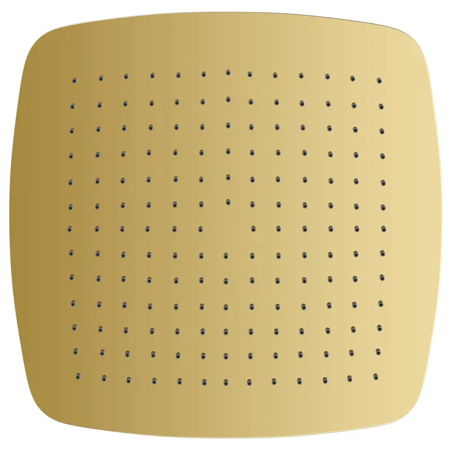 Artize Gold Bright PVD Rainjoy Single Function 350X350mm Head Overhead Shower