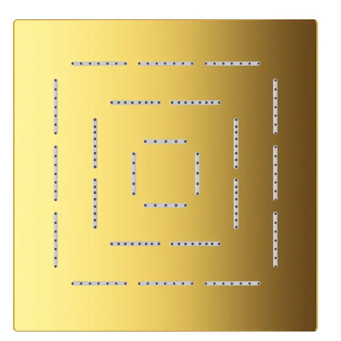 Jaquar Gold Bright PVD Kubix Prime Maze Single Function (240X240mm)