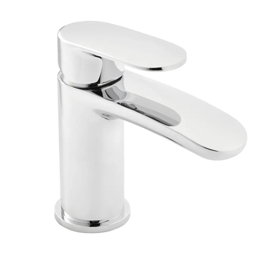 Verve Chrome Mono Basin Mixer Supplied with Tap Clicker Waste