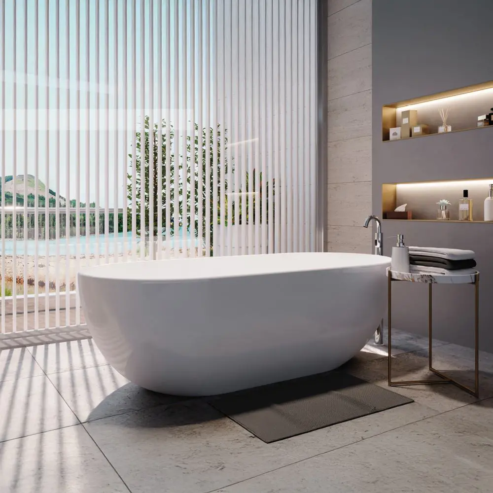 Saipan Free Standing Bathtub 1690X800mm with overflow & waste